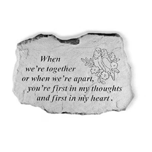 Kay Berry- Inc. 64420 When We-re Together - Memorial - 1.6 Inches x 10.5 Inches, Kay Berry Inc, Mfr#: 64420